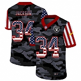 Nike Oakland Raiders 34 Jackson 2020 USA Camo Salute to Service Limited Jersey zhua,baseball caps,new era cap wholesale,wholesale hats